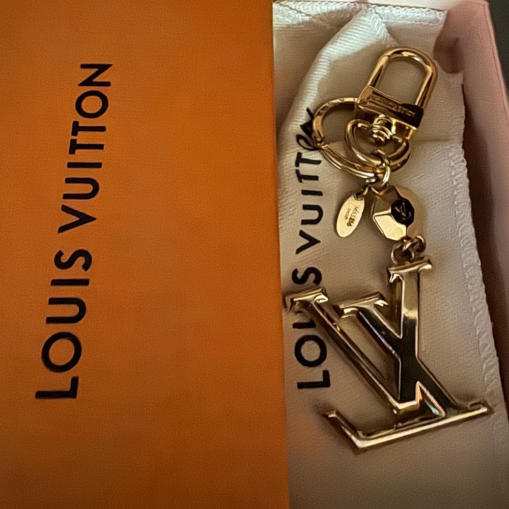 Authentic Louis Vuitton M65216 LV Facettes Bag Charm & Key Holder Chain FULLSET - Picture 8 of 16
